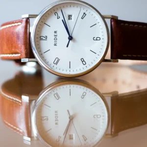 Classic Watch with Leather Strap