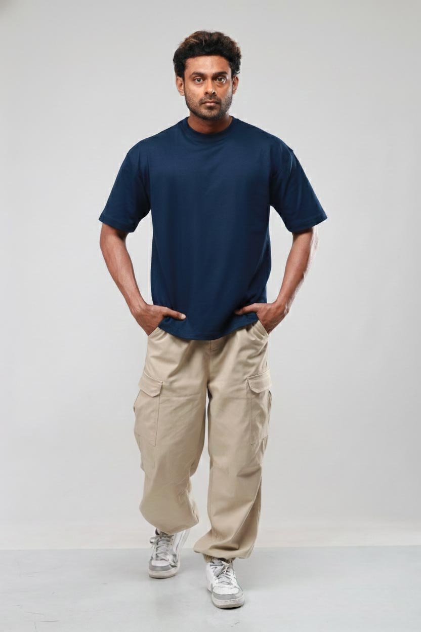 OverZone X – Oversized Navy Blue