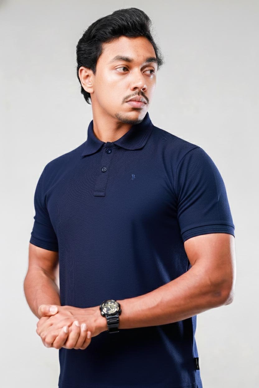 Comfort X Signature Polo – Deep Navy