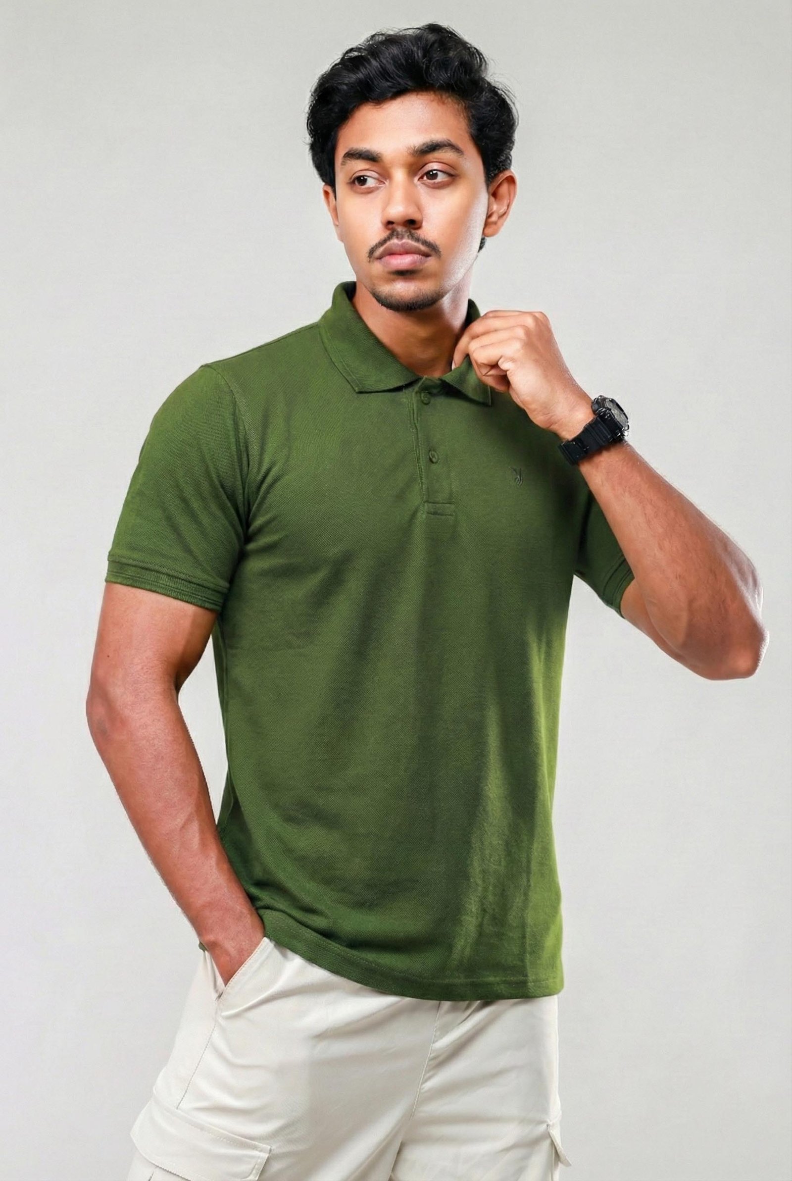 Comfort X Signature Polo – Battalion Green