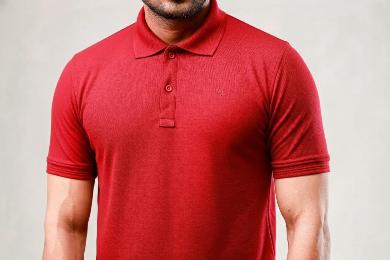 Comfort X Signature Polo – Burgundy Power