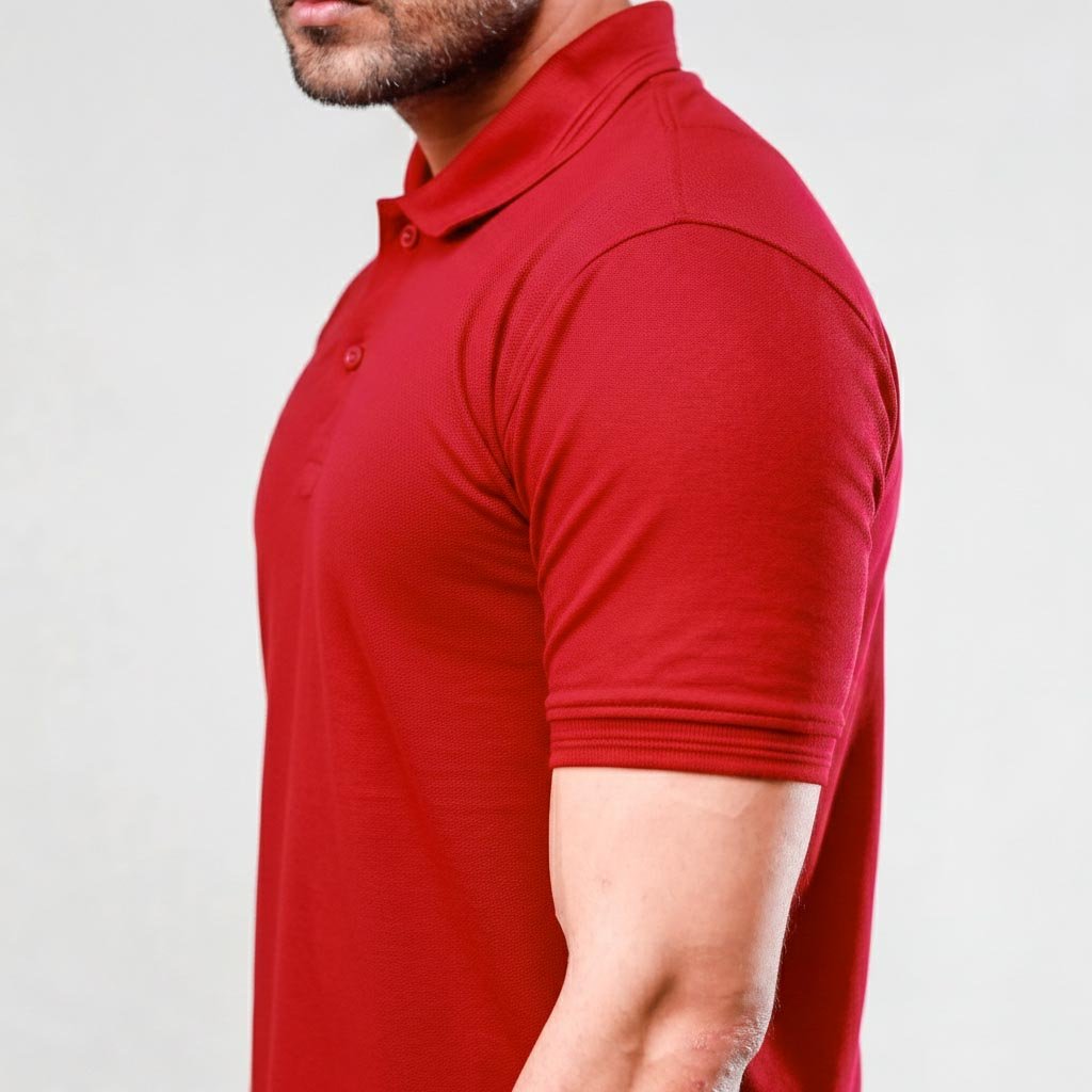 Comfort X Signature Polo – Burgundy Power